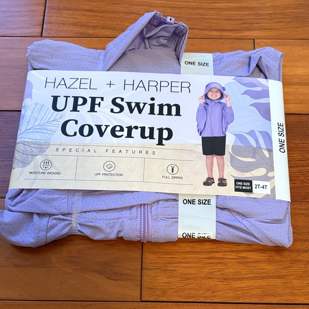Purple UPF Swim Coverup for Kids